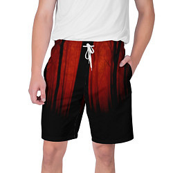 Шорты на шнурке мужские Красный хоррор, цвет: 3D-принт