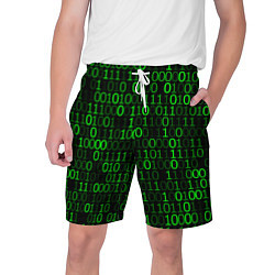 Шорты на шнурке мужские Бинарный Код Binary Code, цвет: 3D-принт