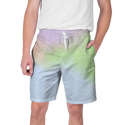 Шорты на шнурке мужские Акварельный принт, цвет: 3D-принт