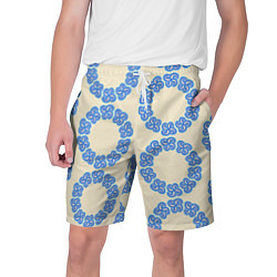Мужские шорты Круговой орнамент из цветка