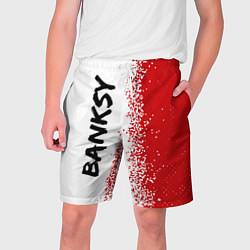 Шорты на шнурке мужские BANKSY - Спрей Вертикально, цвет: 3D-принт
