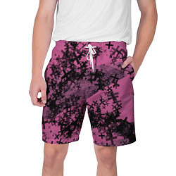 Шорты на шнурке мужские Кресты и хаос На розовом Коллекция Get inspired! F, цвет: 3D-принт
