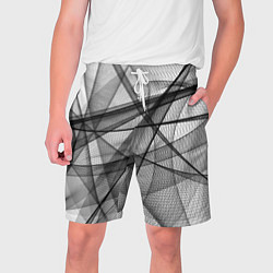 Шорты на шнурке мужские Сеть Коллекция Get inspired! Fl-181, цвет: 3D-принт