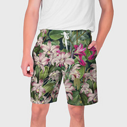 Шорты на шнурке мужские Цветы Лилия Тигровая, цвет: 3D-принт