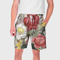 Мужские шорты Цветы Красочный Садовый Букет