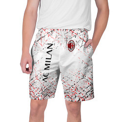 Шорты на шнурке мужские Ac milan logo, цвет: 3D-принт