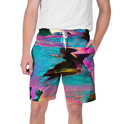 Шорты на шнурке мужские Multicolored vanguard glitch, цвет: 3D-принт