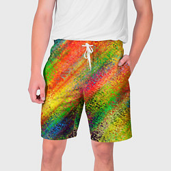 Шорты на шнурке мужские Rainbow inclusions, цвет: 3D-принт