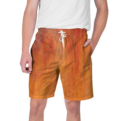 Шорты на шнурке мужские Огненно-оранжевая поверхность, цвет: 3D-принт