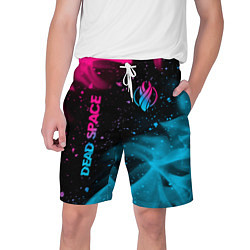 Мужские шорты Dead Space - neon gradient: символ и надпись верти