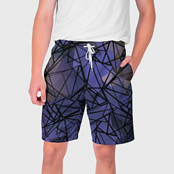 Мужские шорты Blue with black stripes pattern