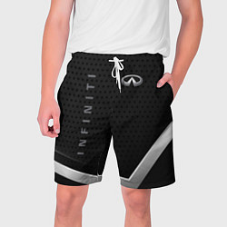 Шорты на шнурке мужские Infiniti абстракция карбон, цвет: 3D-принт