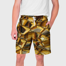 Шорты на шнурке мужские Золотые камни, цвет: 3D-принт