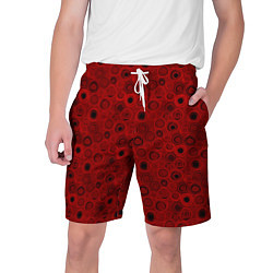 Мужские шорты Красный абстрактный узор