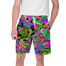 Мужские шорты Разноцветный клетчатый камуфляж
