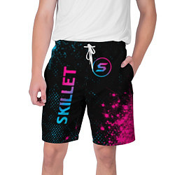 Мужские шорты Skillet - neon gradient: надпись, символ