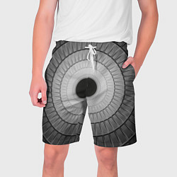 Шорты на шнурке мужские Абстрактная спираль, цвет: 3D-принт