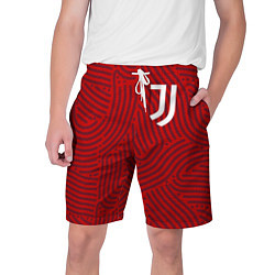 Шорты на шнурке мужские Juventus отпечатки, цвет: 3D-принт