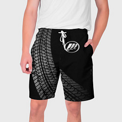 Шорты на шнурке мужские Lifan tire tracks, цвет: 3D-принт