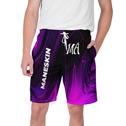 Шорты на шнурке мужские Maneskin violet plasma, цвет: 3D-принт