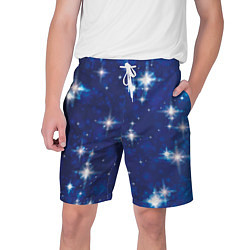 Шорты на шнурке мужские Сияющие и блестящие звезды в ночном небе, цвет: 3D-принт