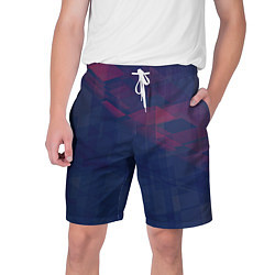 Мужские шорты Абстрактный прозрачный стеклянный фиолетовый патте