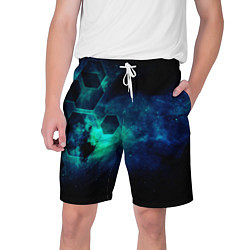Шорты на шнурке мужские Блики космоса, цвет: 3D-принт