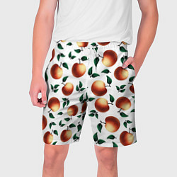 Шорты на шнурке мужские Яблочный дождь, цвет: 3D-принт