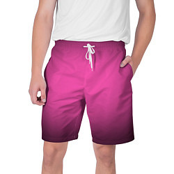 Шорты на шнурке мужские Кислотный розовый с градиентом, цвет: 3D-принт