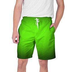 Шорты на шнурке мужские Кислотный зеленый с градиентом, цвет: 3D-принт
