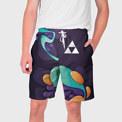 Шорты на шнурке мужские Zelda graffity splash, цвет: 3D-принт