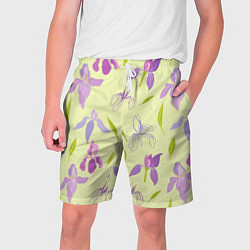 Мужские шорты Фиолетовые лилии