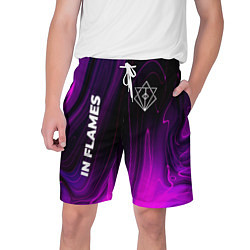 Шорты на шнурке мужские In Flames violet plasma, цвет: 3D-принт