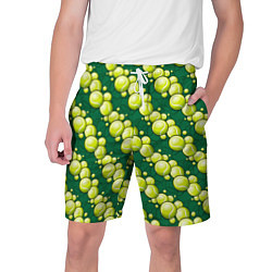 Шорты на шнурке мужские Большой теннис - мячики, цвет: 3D-принт