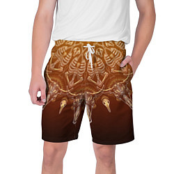 Шорты на шнурке мужские Большая костяная мандала, цвет: 3D-принт