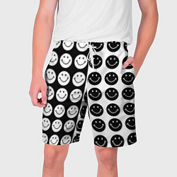Мужские шорты Smiley black and white