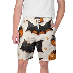 Шорты на шнурке мужские Сладкий хеллоуин, цвет: 3D-принт