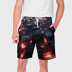 Шорты на шнурке мужские Гармония форм, цвет: 3D-принт