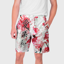 Мужские шорты Японский стиль иероглифы