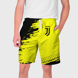 Шорты на шнурке мужские Juventus спортивные краски, цвет: 3D-принт