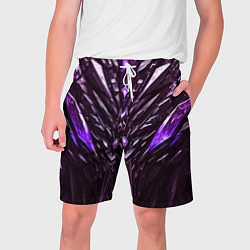 Мужские шорты Фиолетовые кристаллы и камень