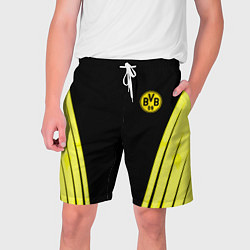 Шорты на шнурке мужские Borussia geometry yellow, цвет: 3D-принт