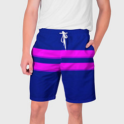 Шорты на шнурке мужские Фриск frisk Undertale полосы, цвет: 3D-принт