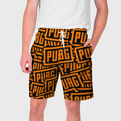 Шорты на шнурке мужские PUBG pattern game, цвет: 3D-принт
