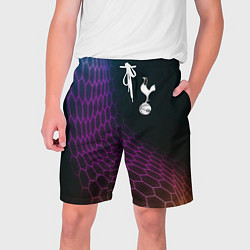 Шорты на шнурке мужские Tottenham футбольная сетка, цвет: 3D-принт