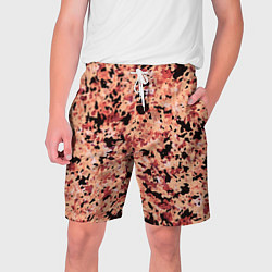 Мужские шорты Абстракция персиковый пятнистый