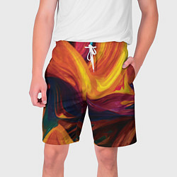 Шорты на шнурке мужские Цветная абстракция colorful, цвет: 3D-принт