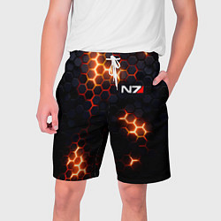 Шорты на шнурке мужские N7 mass effect logo, цвет: 3D-принт