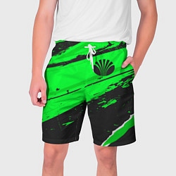 Шорты на шнурке мужские Daewoo sport green, цвет: 3D-принт