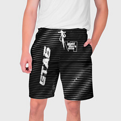 Шорты на шнурке мужские GTA6 metal game lines, цвет: 3D-принт